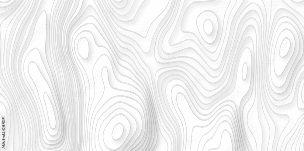 Fototapeta premium Minimal wave line mount map area space geometrics line topo landscape grid map texture. Abstract pattern waves lines seamless pattern and topography map and counter map design. 
