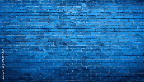 blue brick wall