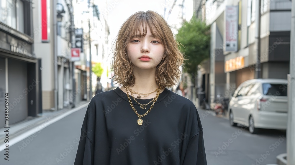 a portrait of a japanese girl