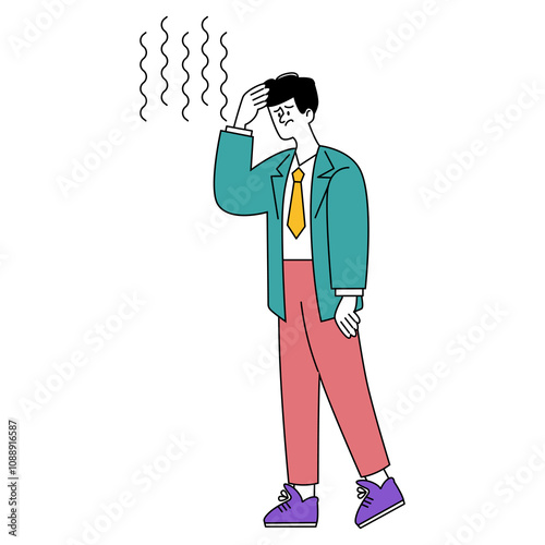 Businessman. Flat Vector Illustration