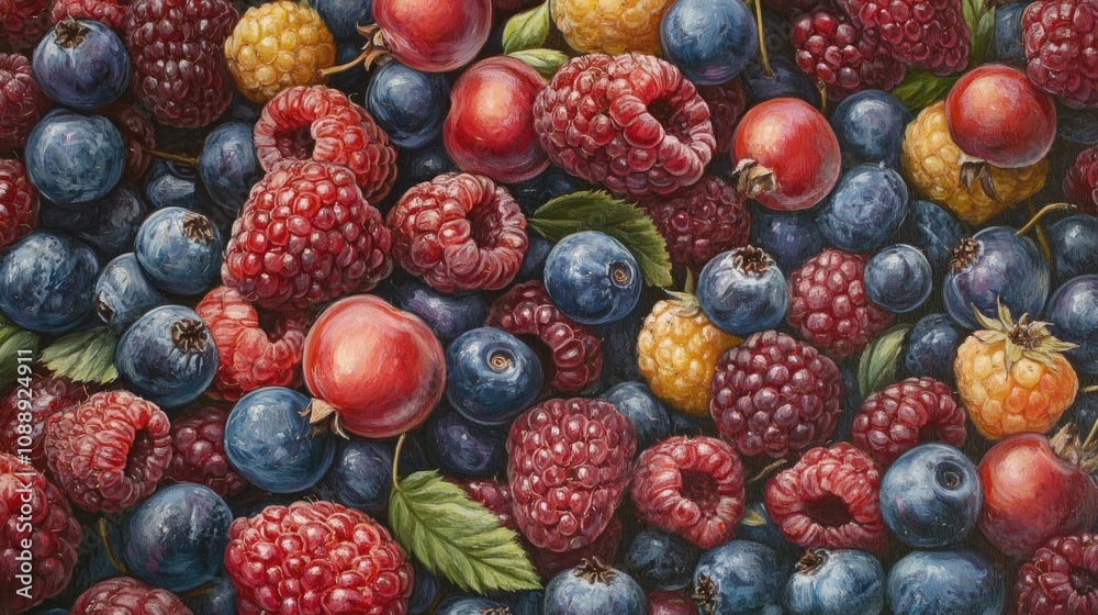 A Colorful Collection Of Summer Berries And Fruits A Colorful Collection Of Summer Berries And Fruits