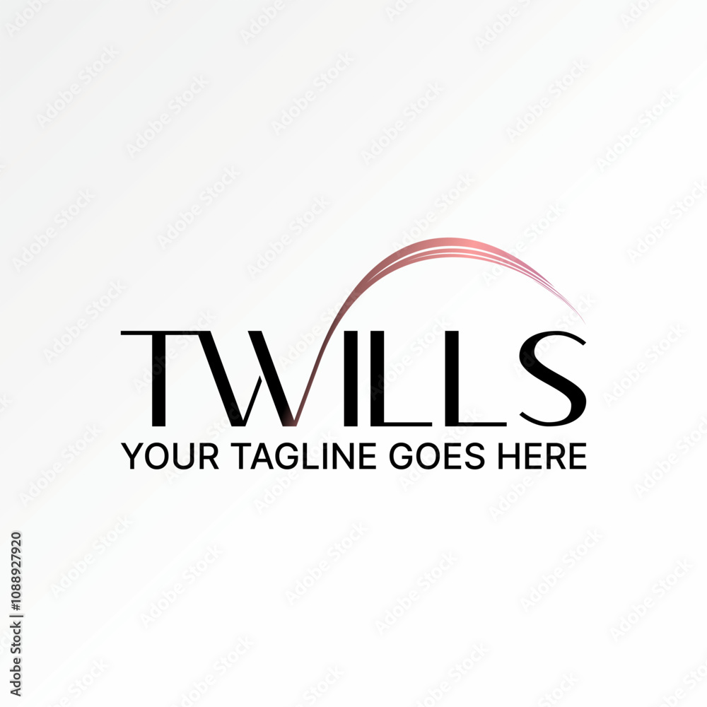 Logo design graphic concept creative premium vector stock image graphic word text Twills font swoosh artistic brush. Related beauty fashion top brand Logo design graphic concept creative premium vector stock image graphic word text Twills font swoosh artistic brush. Related beauty fashion top brand