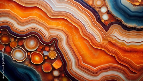 abstract orange agate