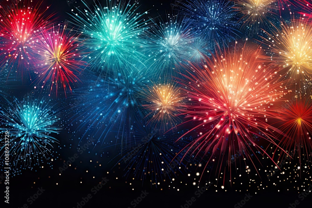 Fireworks backgrounds glowing night. Fireworks backgrounds glowing night.