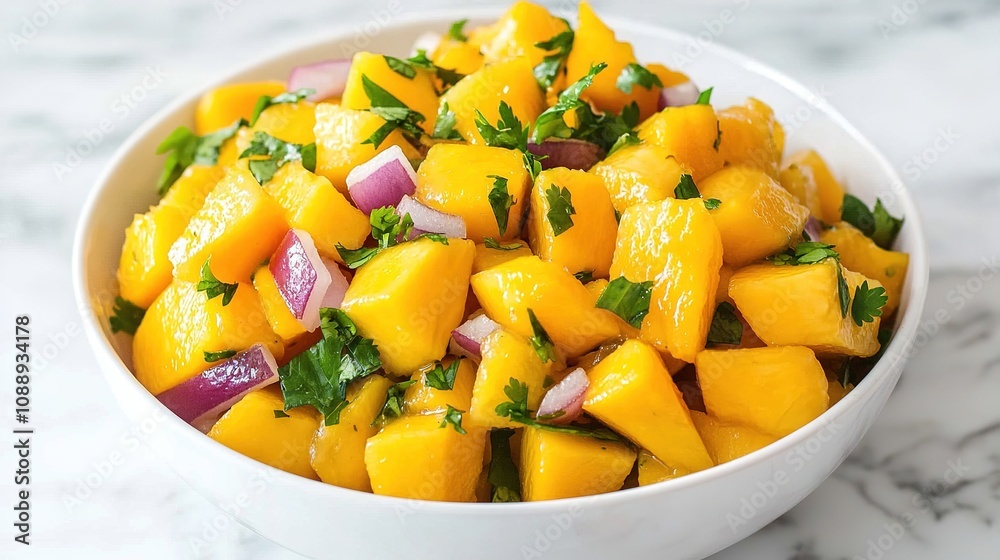 Fresh mango salsa recipe kitchen food preparation vibrant close-up healthy eating ideas Fresh mango salsa recipe kitchen food preparation vibrant close-up healthy eating ideas
