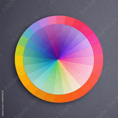 A high-resolution ultrarealistic image showcasing an array of rectangular color swatches fanned out in a semi-circle. The image is captured with digital photography, highlighting the smooth, matte fin