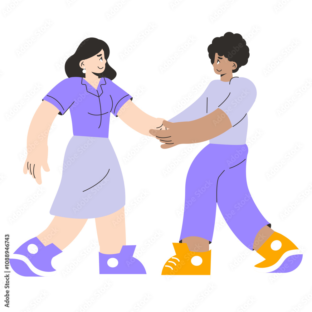 Young Businesswoman. Flat Vector Illustration Young Businesswoman. Flat Vector Illustration
