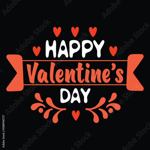 Happy Valentine's Day Vector Design - Festive Love Illustration