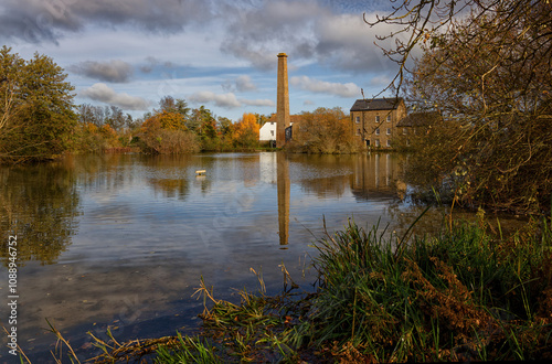 Fototapeta Naklejka Na Ścianę i Meble -  Tonge Mill and mill pond near Sittingbourne Kent England UK