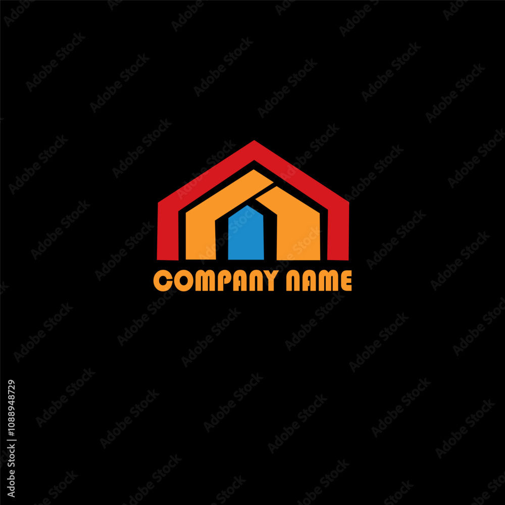 Colorful House Logo Colorful House Logo