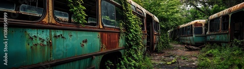 Forgotten Vintage Bus Stati...