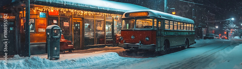 Cozy Winter Night at a Vint...