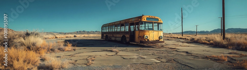 Forgotten Vintage Bus in Ab...