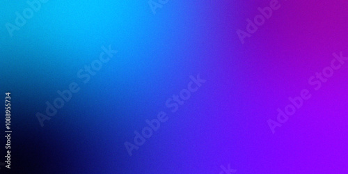 Blue purple grainy gradient vertical glowing abstract light wave on black noise texture background .Neon purple blue and mint green colorful gradient background Best design for your ad, poster, bann. 