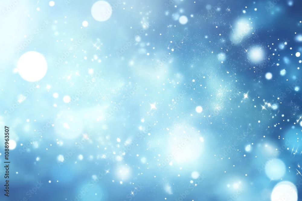 Naklejka premium Soft Blue Bokeh Background for Various Uses