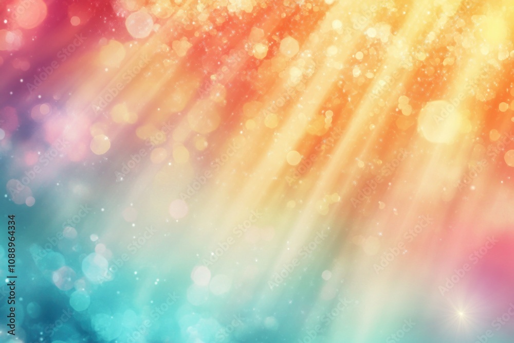 Colorful Light Rays Over Soft Background Colorful Light Rays Over Soft Background