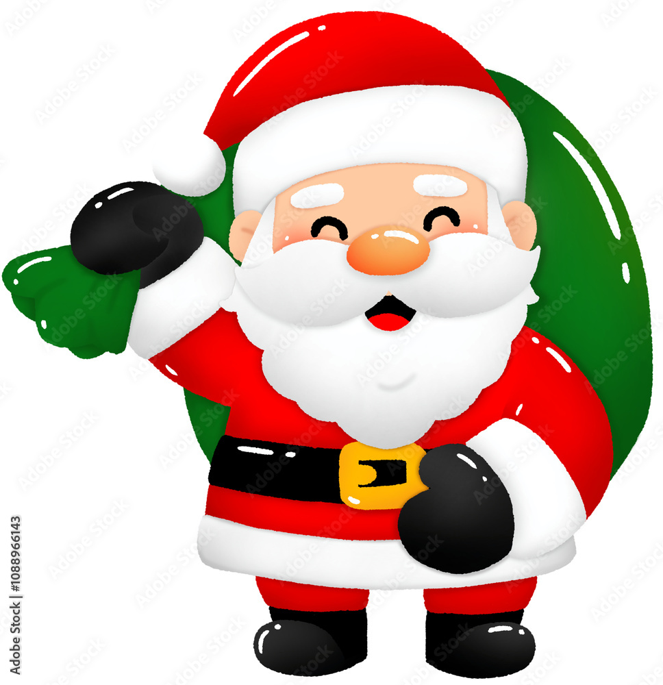 santa claus with a bag santa claus with a bag