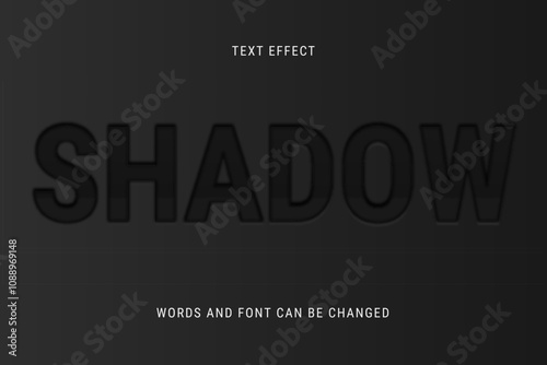 shadow cutout text effect eps cc