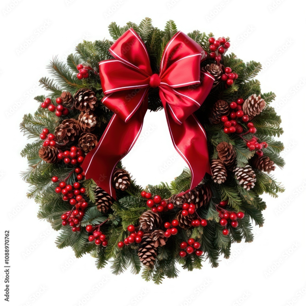 Wreath christmas bow red. Wreath christmas bow red.