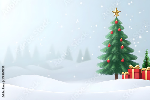 isolated empty christmas background for text