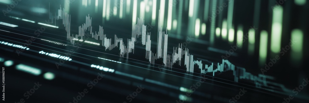 Abstract digital representation of financial data with graphs and lines. Abstract digital representation of financial data with graphs and lines.