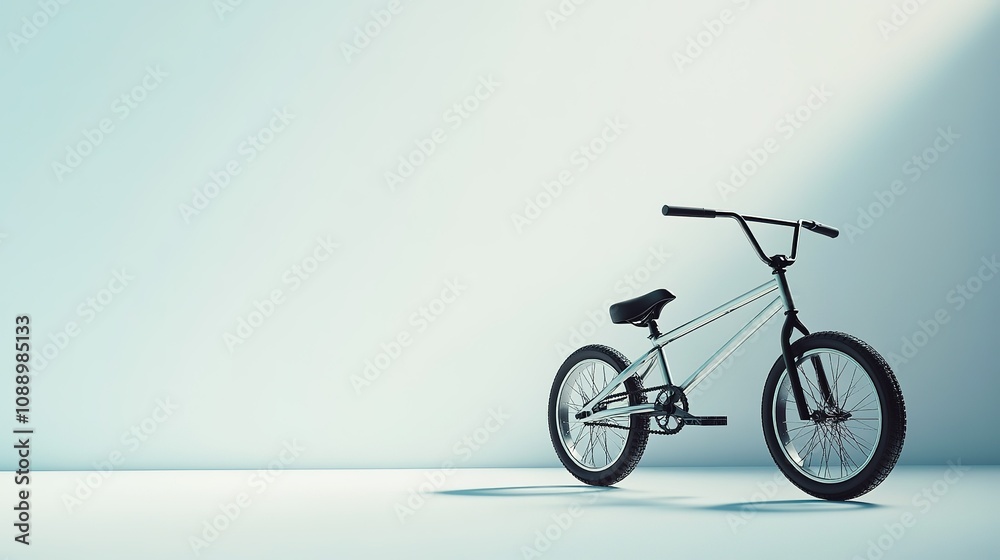 Fototapeta premium bmx bicycle white background