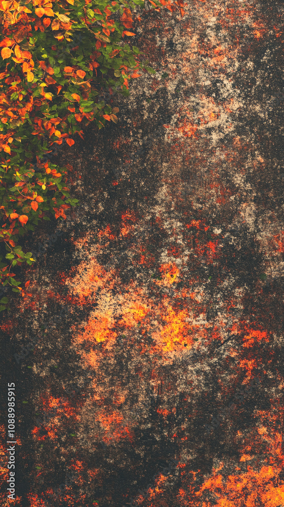 vibrant abstract background featuring warm autumn colors and foliage vibrant abstract background featuring warm autumn colors and foliage