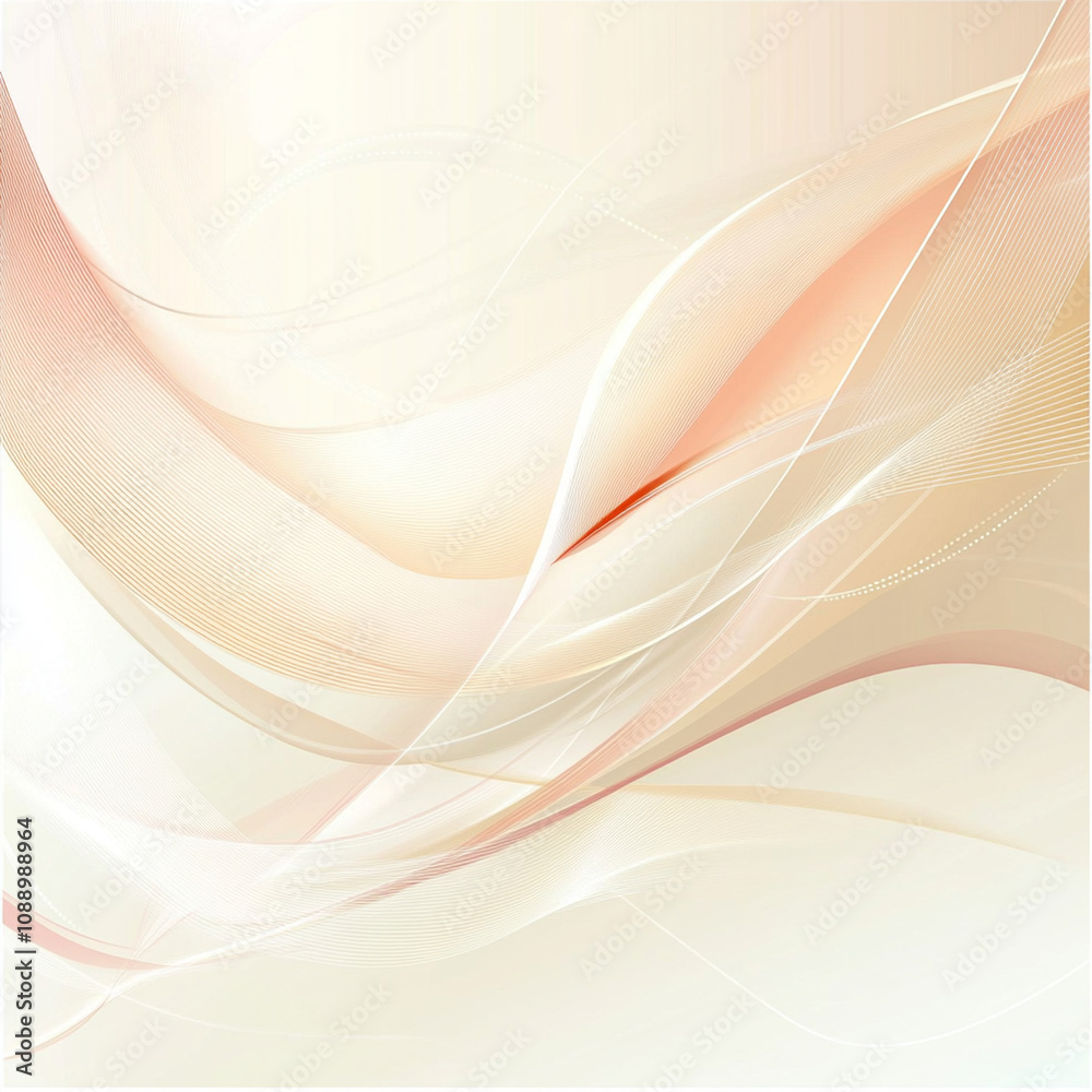 Soft white abstract background with gentle waves creating serene atmosphere Soft white abstract background with gentle waves creating serene atmosphere