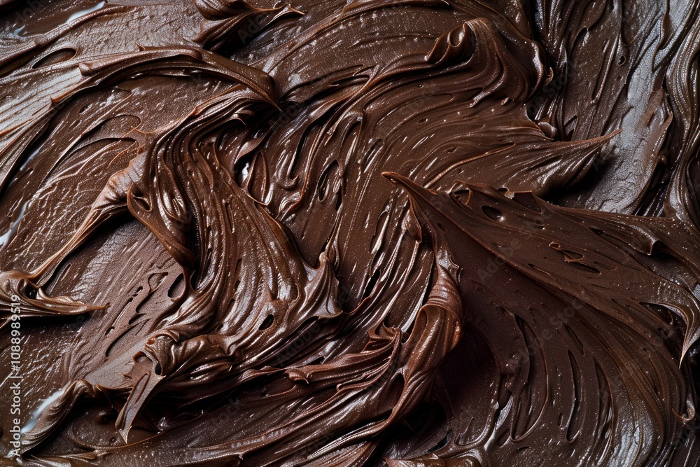 Photo of Fresh made chocolate frosting for cake. Food photo for backdrops or recipes Photo of Fresh made chocolate frosting for cake. Food photo for backdrops or recipes