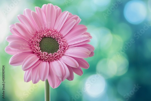 Single Flower in Focus with Blurred Background: Close-up of a vibrant flower with a soft-focus background, creating an elegant and natural image.