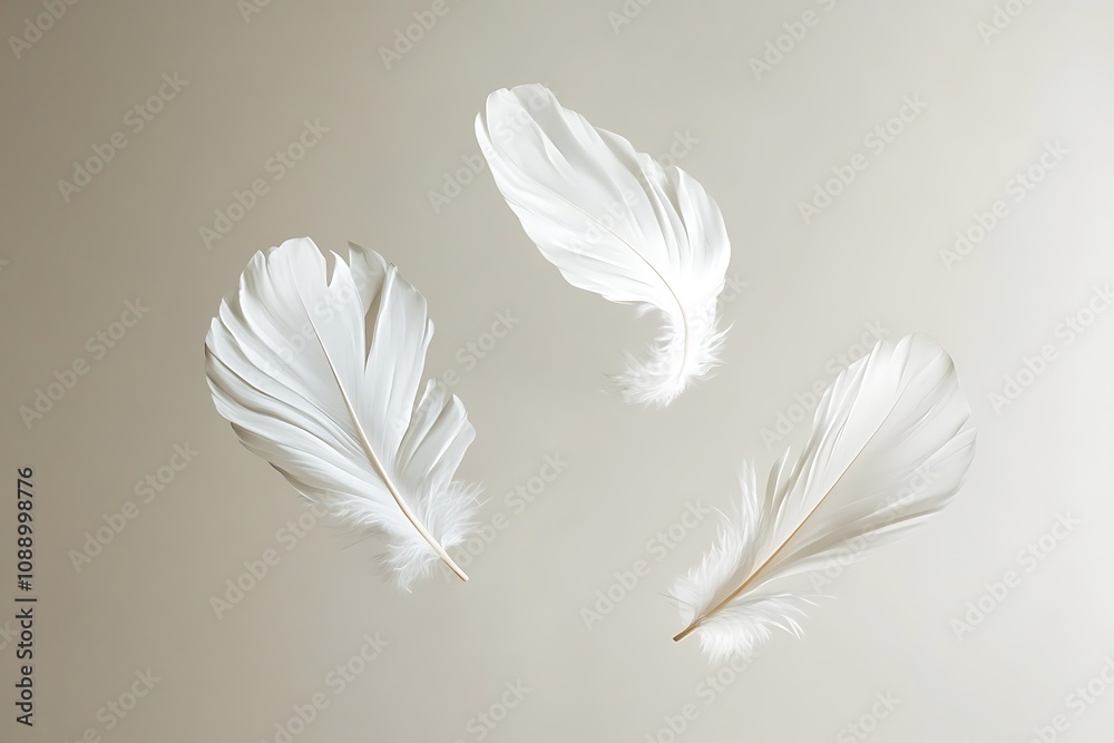 Floating Feathers: A serene image of delicate white feathers gently drifting on air, capturing a sense of peace and tranquility. Perfect for meditation, relaxation, and nature lovers. Floating Feathers: A serene image of delicate white feathers gently drifting on air, capturing a sense of peace and tranquility. Perfect for meditation, relaxation, and nature lovers.