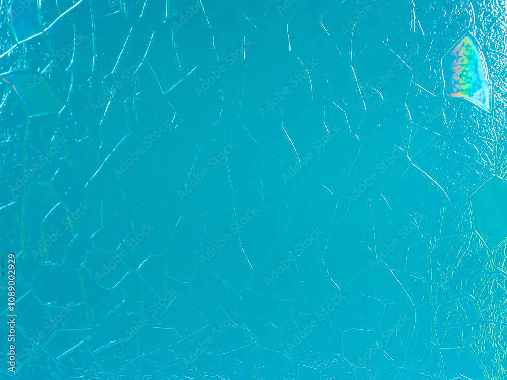 Blue glass surface on the window for a bright, minimalist background. Blue glass surface on the window for a bright, minimalist background.