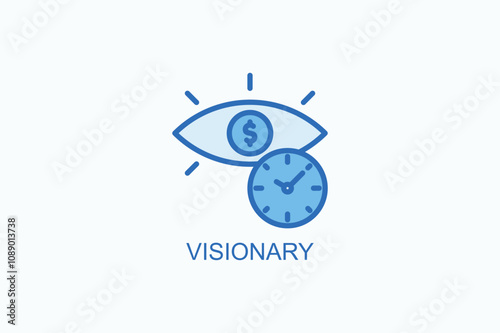 Visionary Vector Icon Or Logo Illustration
