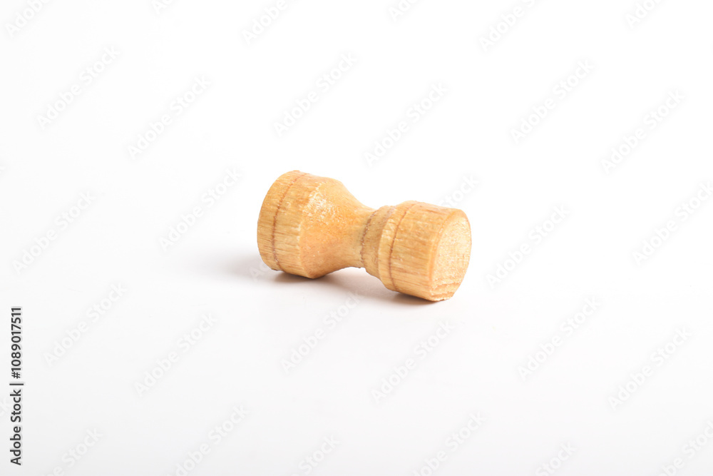 Wooden chess rook isolated on white background Wooden chess rook isolated on white background