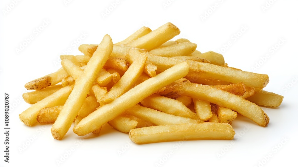 Crispy Golden French Fries - Delicious Fast Food Snack Crispy Golden French Fries - Delicious Fast Food Snack