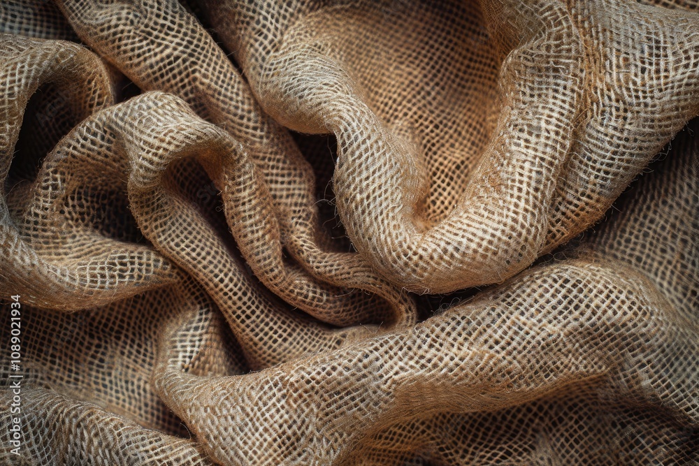 Close-up of rustic burlap fabric. This texture is ideal for adding a natural and earthy feel to your designs, perfect for backgrounds, patterns, or website designs. Close-up of rustic burlap fabric. This texture is ideal for adding a natural and earthy feel to your designs, perfect for backgrounds, patterns, or website designs.