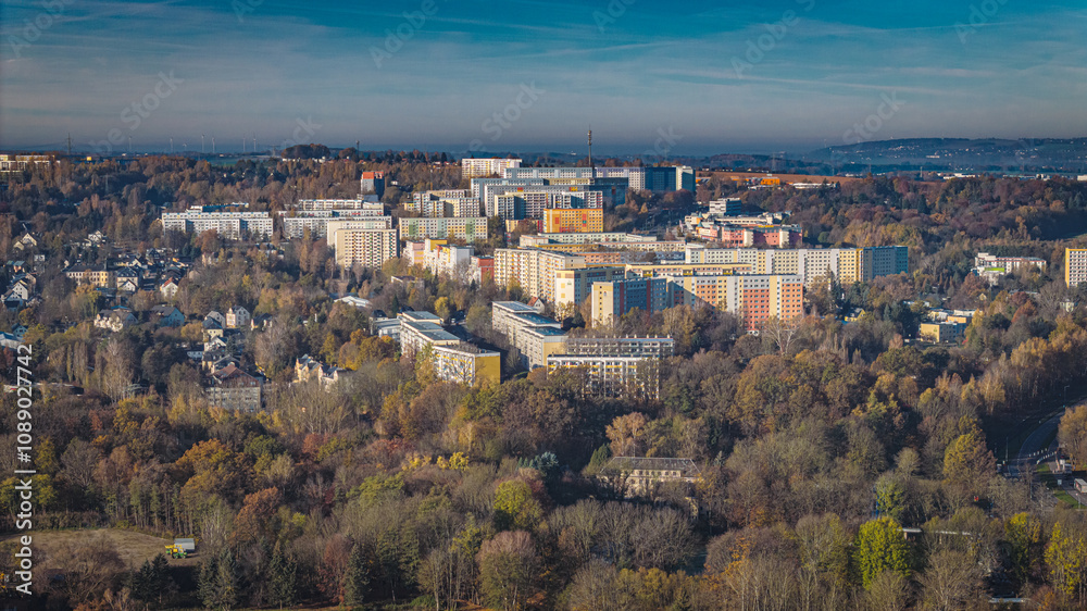 Obraz premium Chemnitz Morgenleite