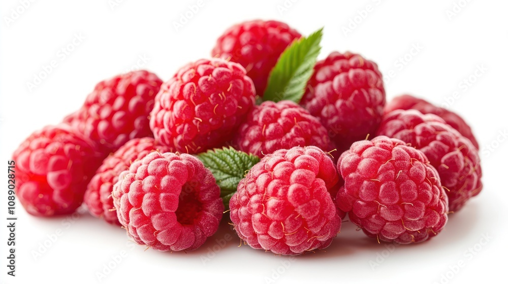 Close-up of Fresh Raspberries Close-up of Fresh Raspberries