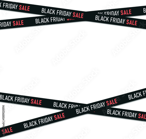 Black Friday sale warning tapes.eps