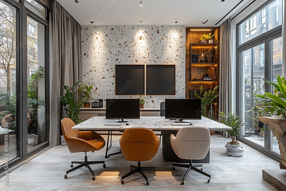 Fototapeta premium Interior of modern stylish dining room