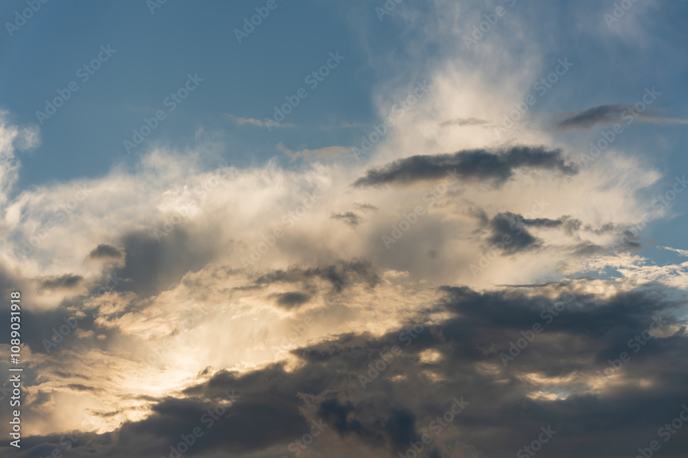Beautiful sky with cloud sunset background. High quality photo Beautiful sky with cloud sunset background. High quality photo