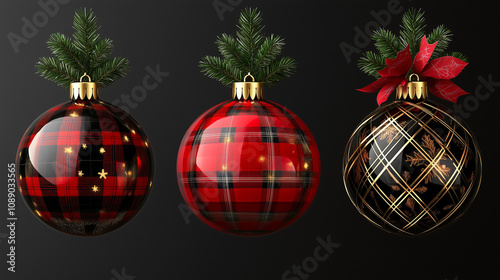 Festive Christmas ball. christmas balls on snow. christmas background with snowflakes and christmas balls, Red New Year's ball on the snow, christmas balls in the snow, Shiny Christmas Tree In Snow.