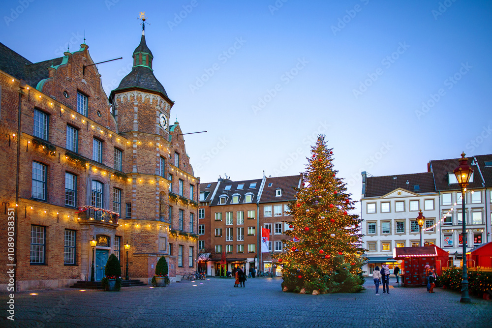 Obraz premium Weihnachtszeit in Düsseldorf