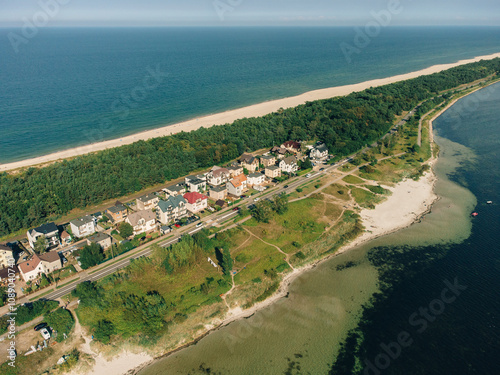 Hel Penisula From Above. Baltic Sea, Pomerania, Poland