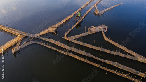 Chuon Lagoon, Hue belongs to the largest lagoon system in Vietnam, and is the fishing and living place of many fishermen in Hue. photo