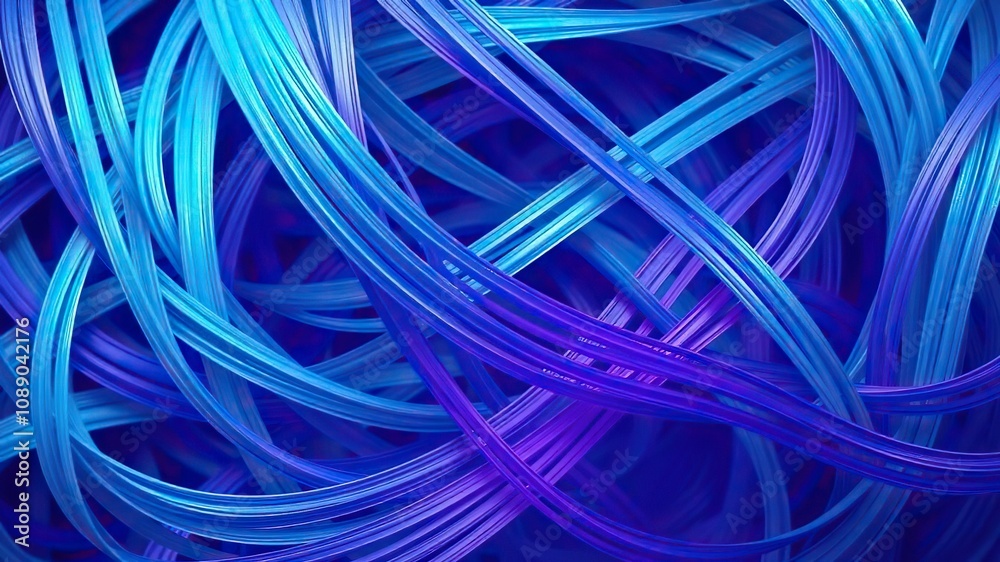 Interlaced fibers of blue mint and purple hues weave together in a hypnotic pattern, with subtle distortion effects, purple, blue, interlaced Interlaced fibers of blue mint and purple hues weave together in a hypnotic pattern, with subtle distortion effects, purple, blue, interlaced