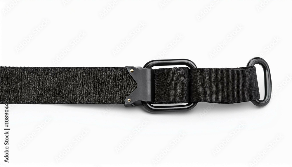 black leather belt isolated on white black leather belt isolated on white