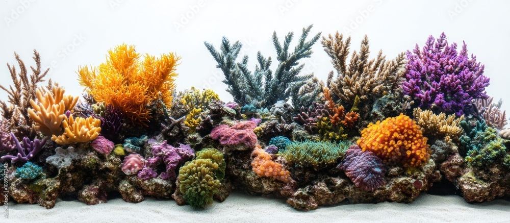 Fototapeta premium Vibrant Coral Reef Aquarium