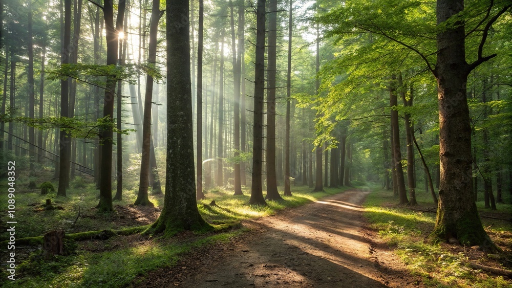 Soft focus captures the serene beauty of a forest illuminated by dappled sunlight, soft focus effect, leafy branches, peaceful atmosphere Soft focus captures the serene beauty of a forest illuminated by dappled sunlight, soft focus effect, leafy branches, peaceful atmosphere