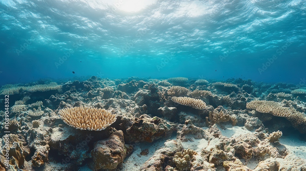 Fototapeta premium Underwater Coral Reef Scene